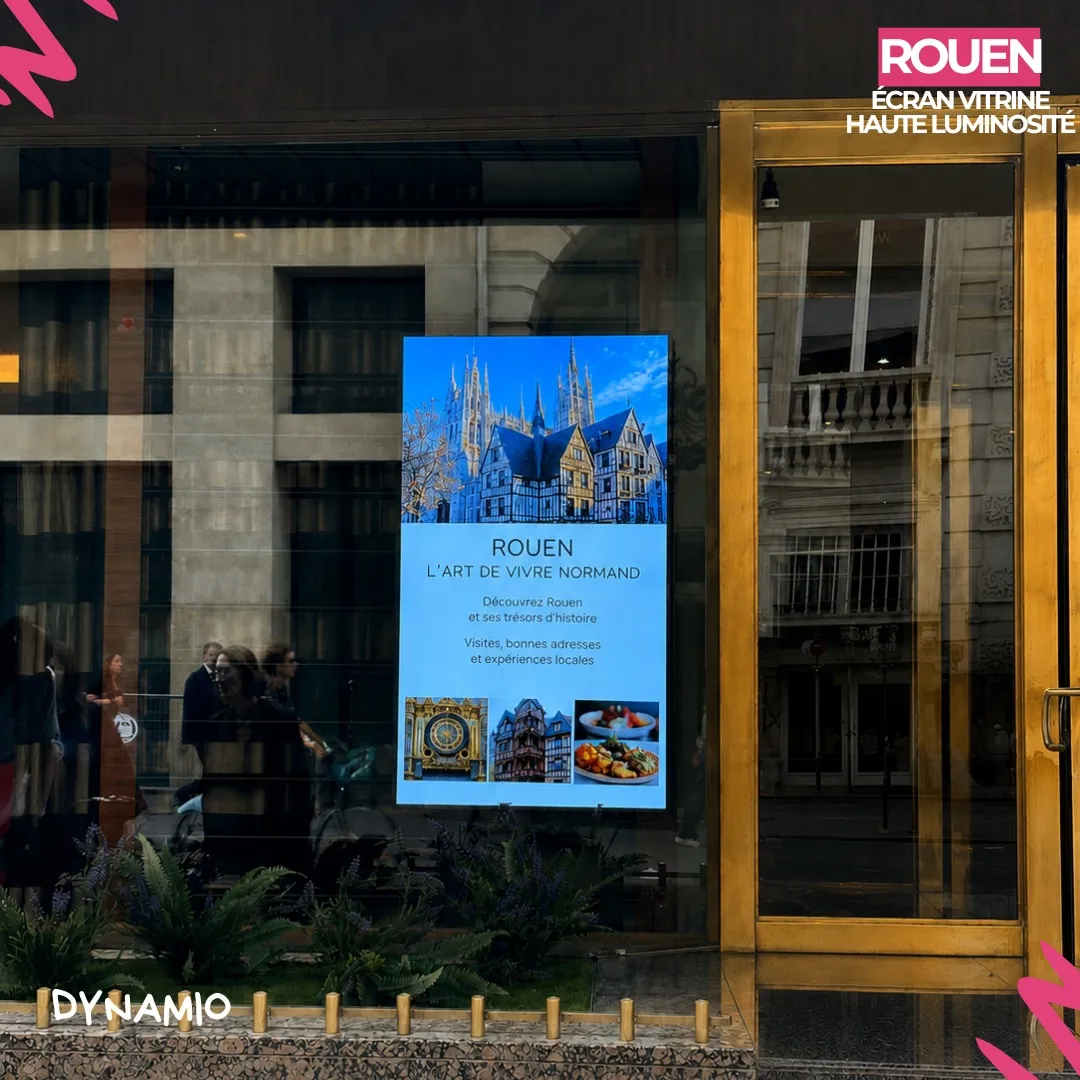 Publication Instagram DYNAMIO — installation d'écran LED en Normandie
