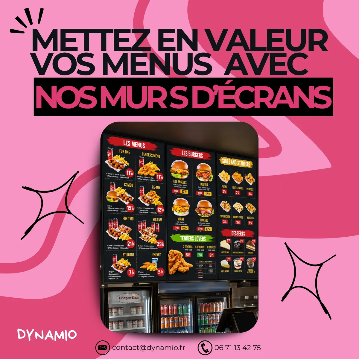 Publication Instagram DYNAMIO — installation d'écran LED en Normandie